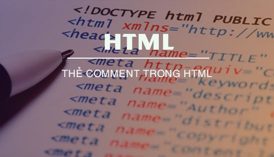 Comment trong HTML